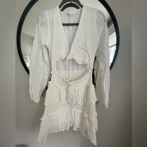 White Cutout Dress for Beach, Bach, or Bridal